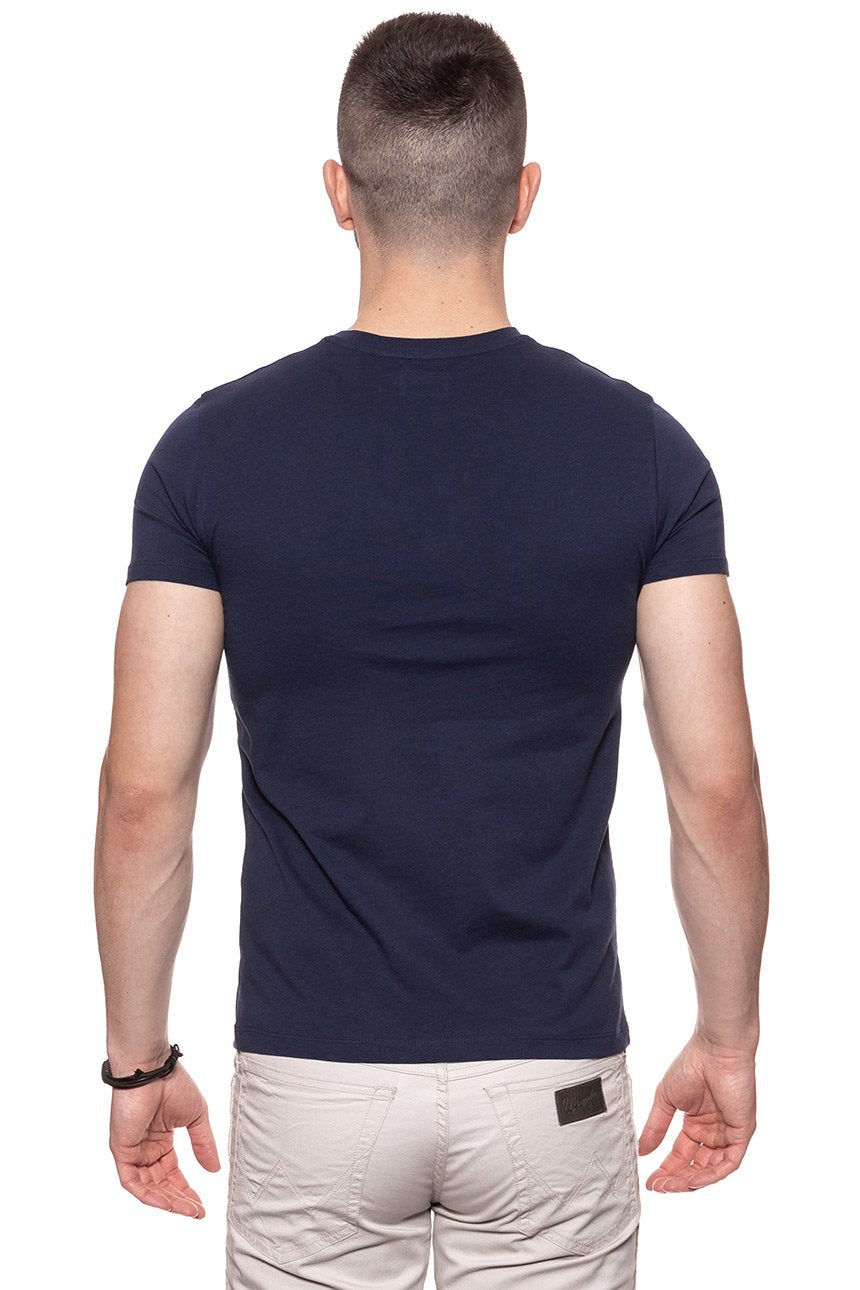 KOSZULKA WRANGLER SS EAGLE TEE NAVY W7B74FK35