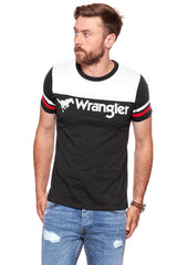 KOSZULKA WRANGLER RUGBY TEE FADED BLACK W7B85GLV6