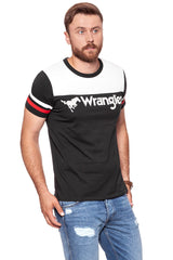 KOSZULKA WRANGLER RUGBY TEE FADED BLACK W7B85GLV6