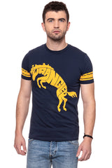 KOSZULKA WRANGLER B&Y RUGBY TEE NAVY W7B86GL35