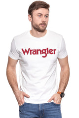 KOSZULKA WRANGLER SS LOGO TEE OFFWHITE W7C04D302