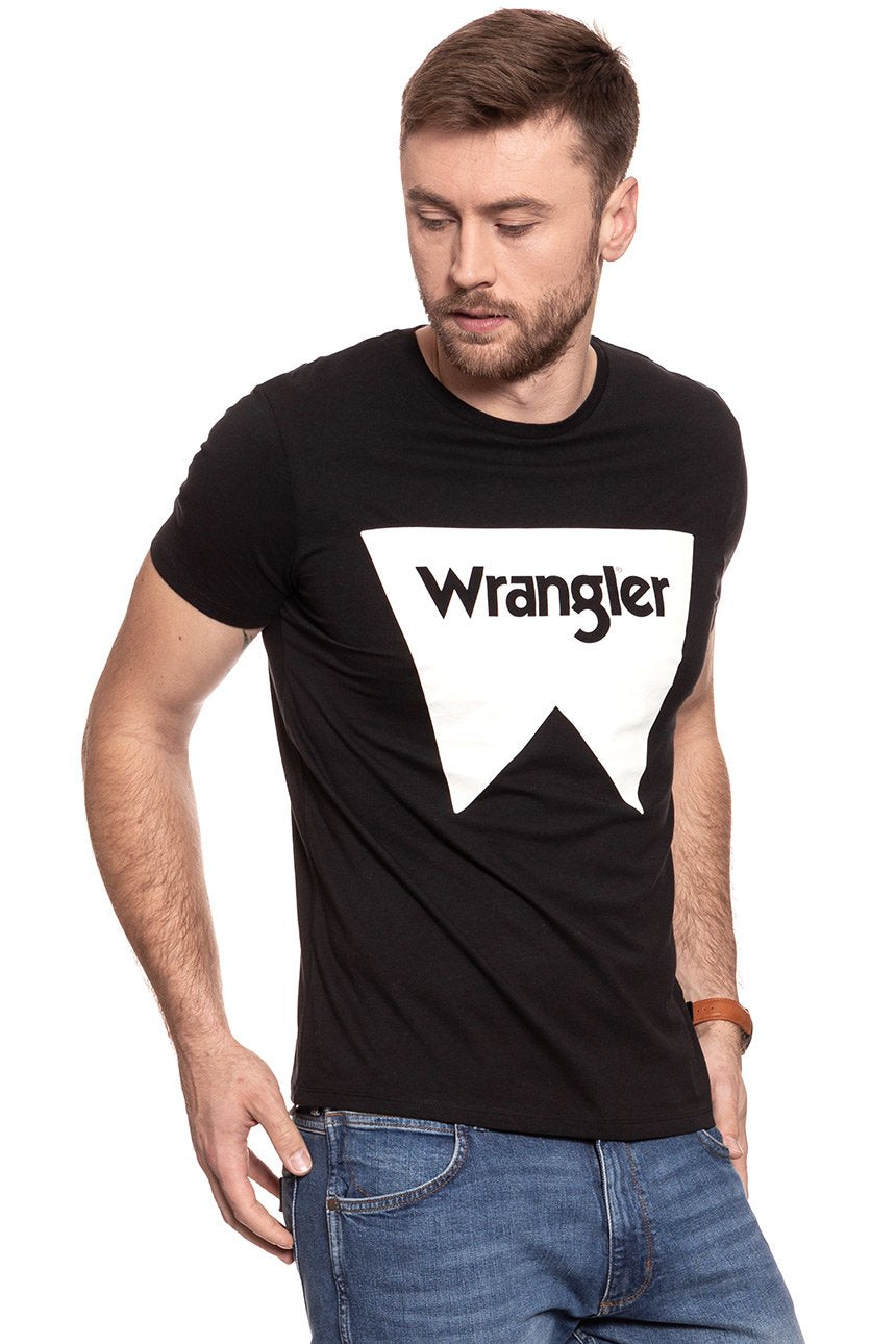 KOSZULKA WRANGLER FESTIVAL TEE BLACK W7C24FQ01