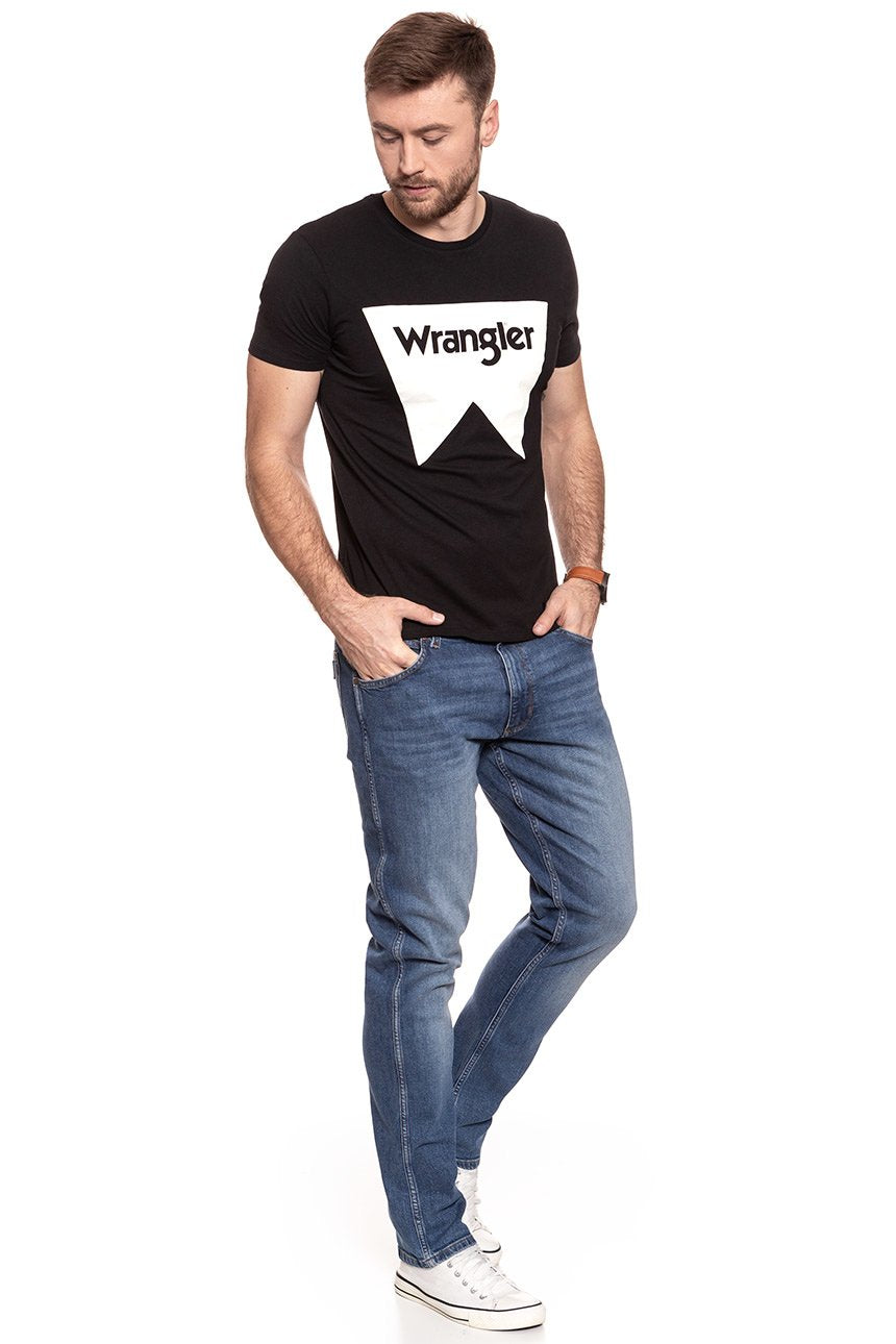 KOSZULKA WRANGLER FESTIVAL TEE BLACK W7C24FQ01