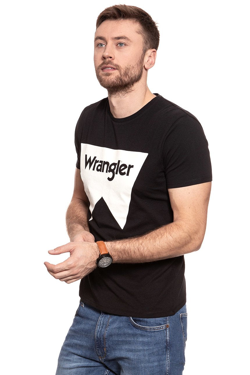 KOSZULKA WRANGLER FESTIVAL TEE BLACK W7C24FQ01