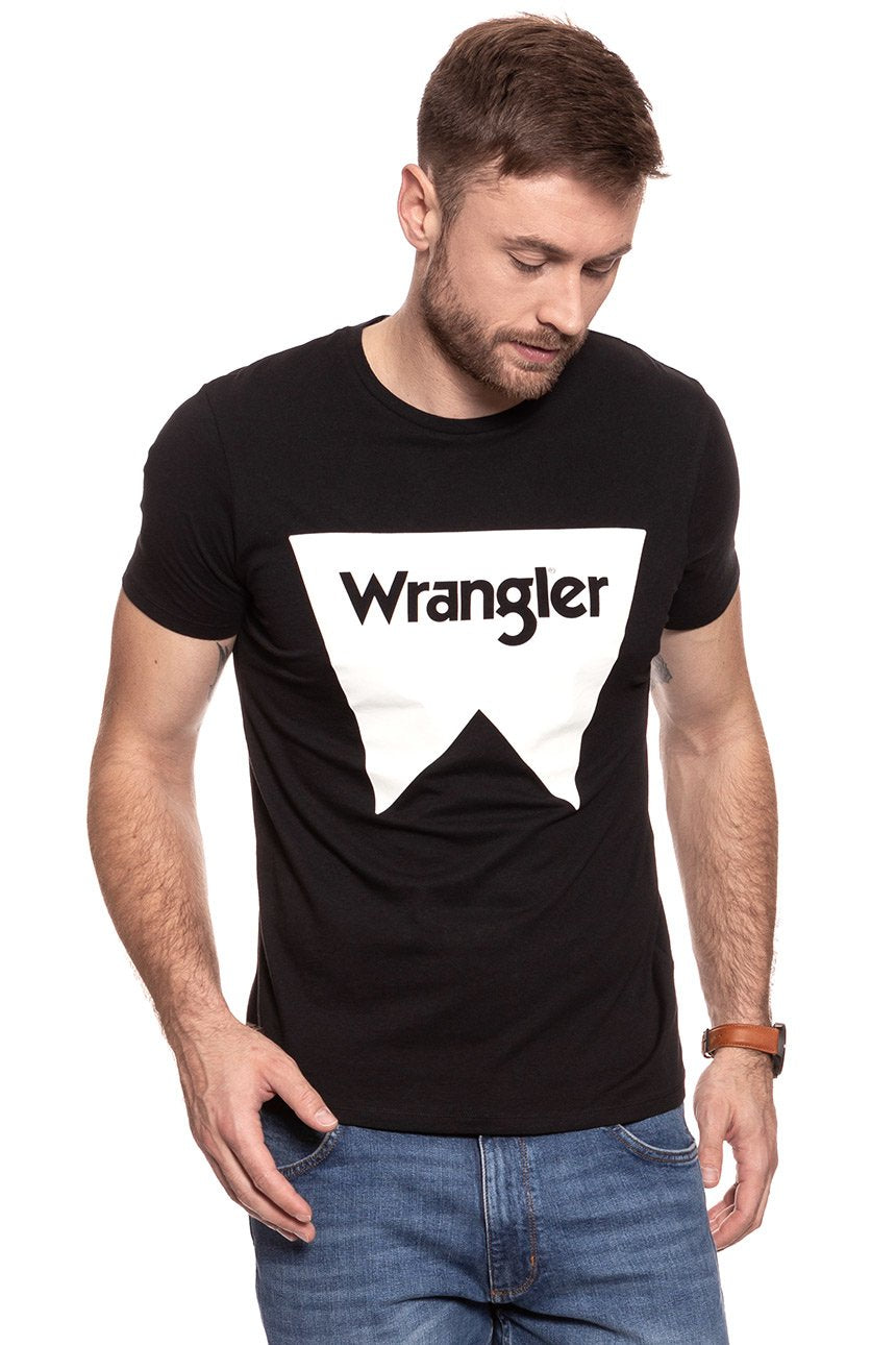 KOSZULKA WRANGLER FESTIVAL TEE BLACK W7C24FQ01