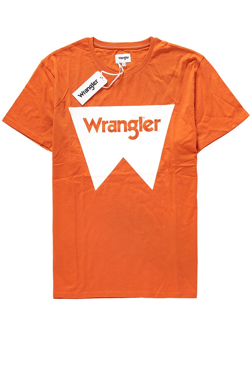 KOSZULKA WRANGLER FESTIVAL TEE SQUASH ORANGE W7C24FQXG