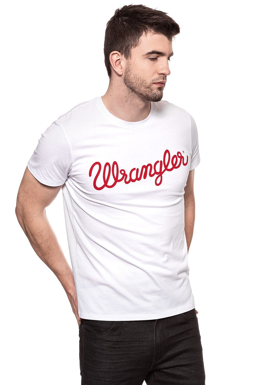 KOSZULKA WRANGLER CREW TEE WHITE W7C51FK12