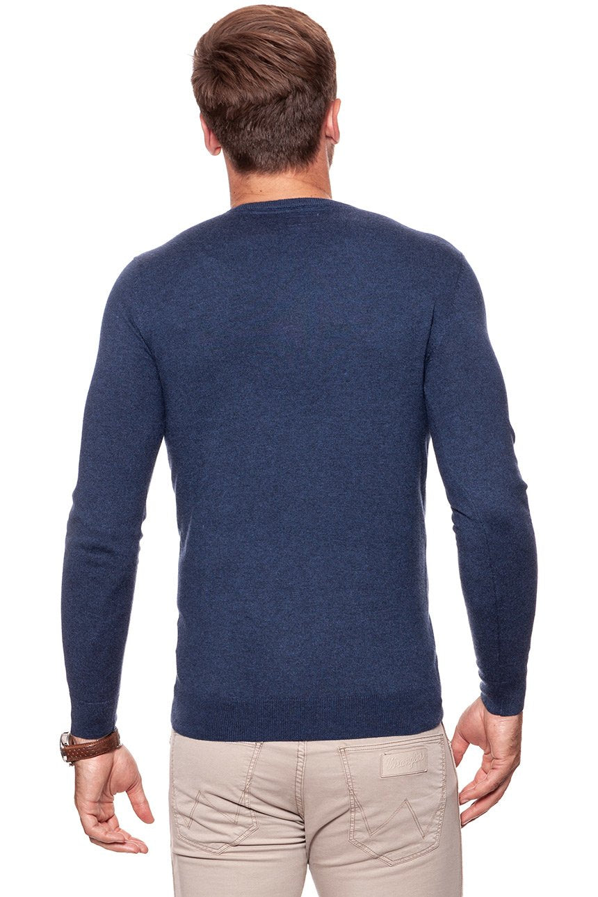 MĘSKI SWETER WRANGLER CREW KNIT NAVY W85672P35