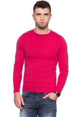 MĘSKI SWETER WRANGLER CREW KNIT BRIGHT ROSE W85672PVC