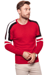 MĘSKI SWETER WRANGLER RETRO CREW SALSA RED W8635P3WN