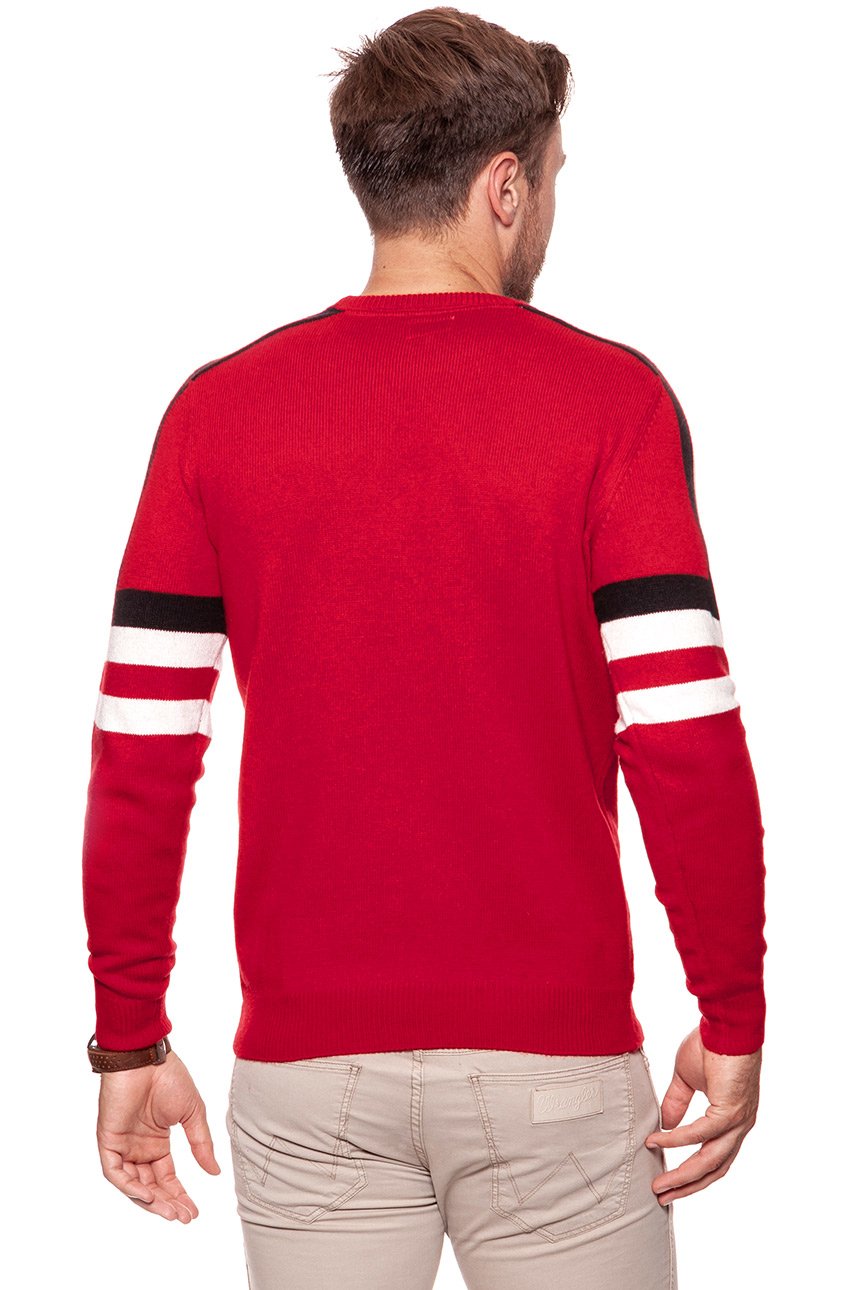 MĘSKI SWETER WRANGLER RETRO CREW SALSA RED W8635P3WN