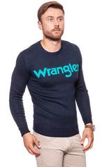 MĘSKI SWETER WRANGLER W CREW KNIT DARK NAVY W8640P3AE