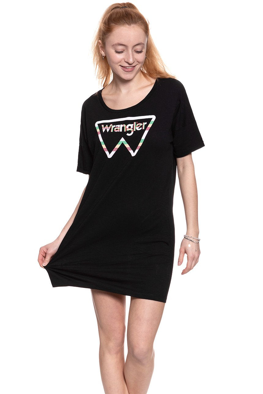 DAMSKA SUKIENKA WRANGLER TEE DRESS BLACK W903LEM01