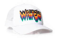 MĘSKA CZAPKA Z DASZKIEM WRANGLER TRUCKER CAP WHITE W0M36U512