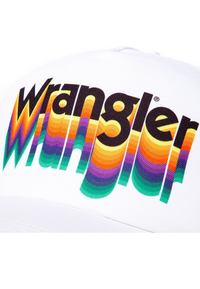 MĘSKA CZAPKA Z DASZKIEM WRANGLER TRUCKER CAP WHITE W0M36U512