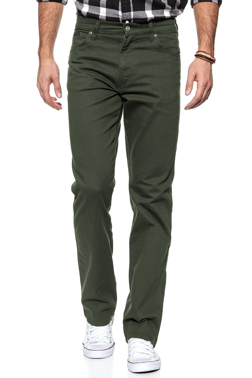 WRANGLER SPODNIE MĘSKIE TEXAS MOSS GREEN W121TA221