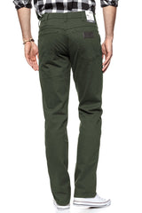 WRANGLER SPODNIE MĘSKIE TEXAS MOSS GREEN W121TA221