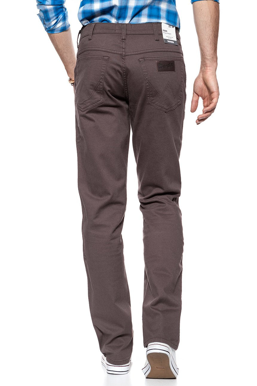 WRANGLER SPODNIE MĘSKIE TEXAS BRACKEN BROWN W121TA224