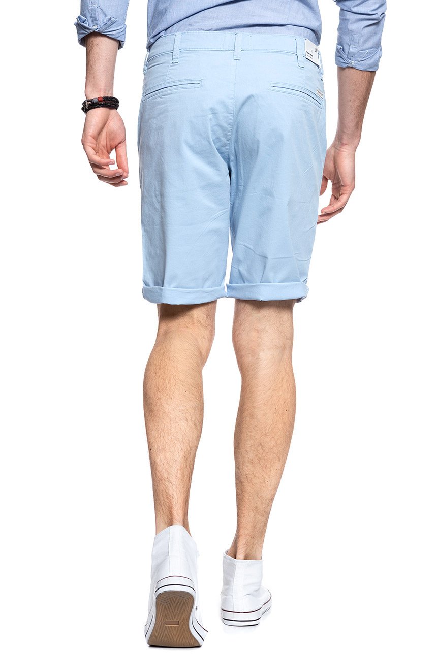 KRÓTKIE SPODENKI WRANGLER CHINO SHORT LIGHT BLUE W14AMM25N