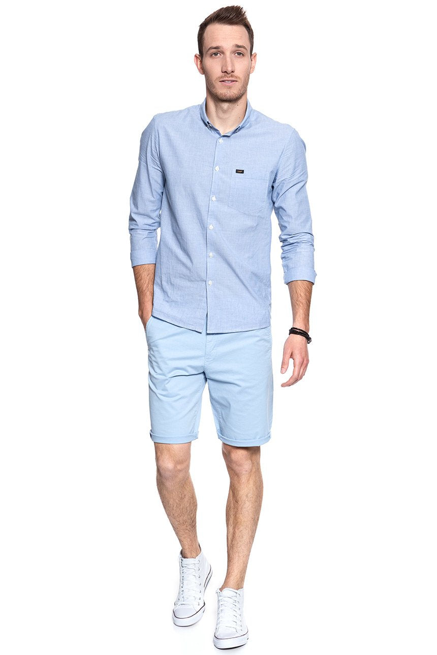 KRÓTKIE SPODENKI WRANGLER CHINO SHORT LIGHT BLUE W14AMM25N