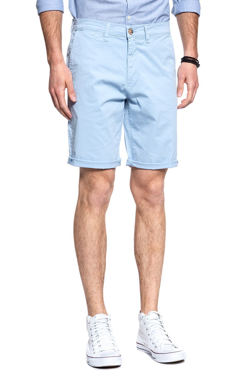 KRÓTKIE SPODENKI WRANGLER CHINO SHORT LIGHT BLUE W14AMM25N