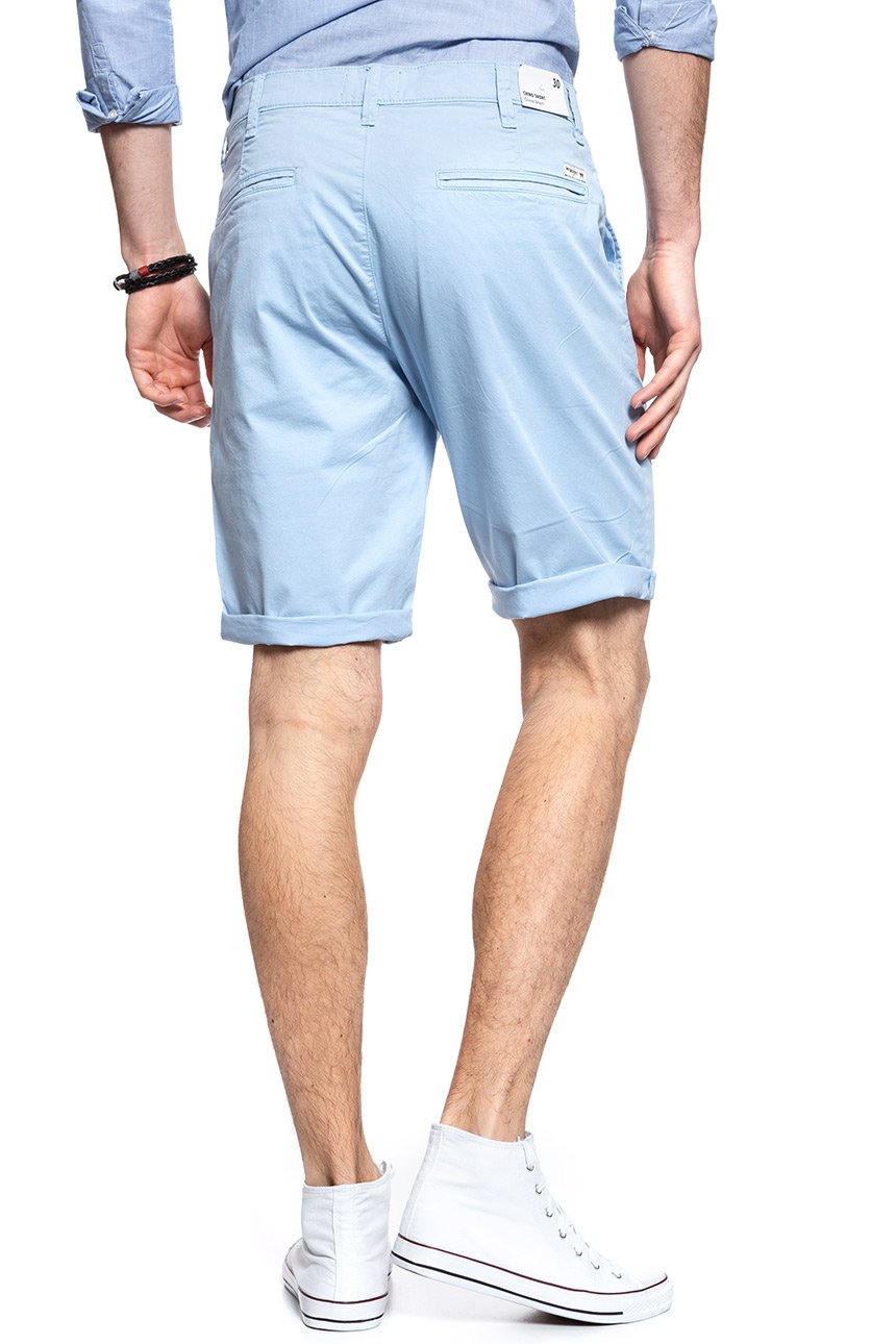 KRÓTKIE SPODENKI WRANGLER CHINO SHORT LIGHT BLUE W14AMM25N