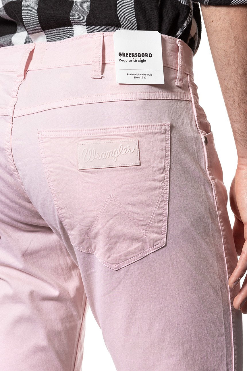 WRANGLER SPODNIE MĘSKIE GREENSBORO PEPPA PINK W15QMM20A