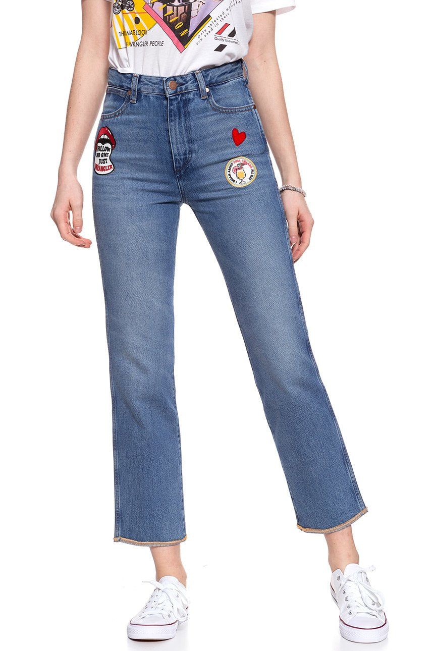 WRANGLER RETRO STRAIGHT BURNING GIRL W238GF11X