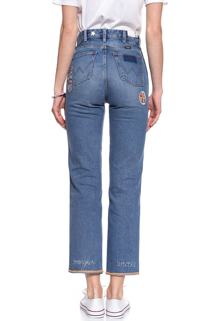 WRANGLER RETRO STRAIGHT BURNING GIRL W238GF11X