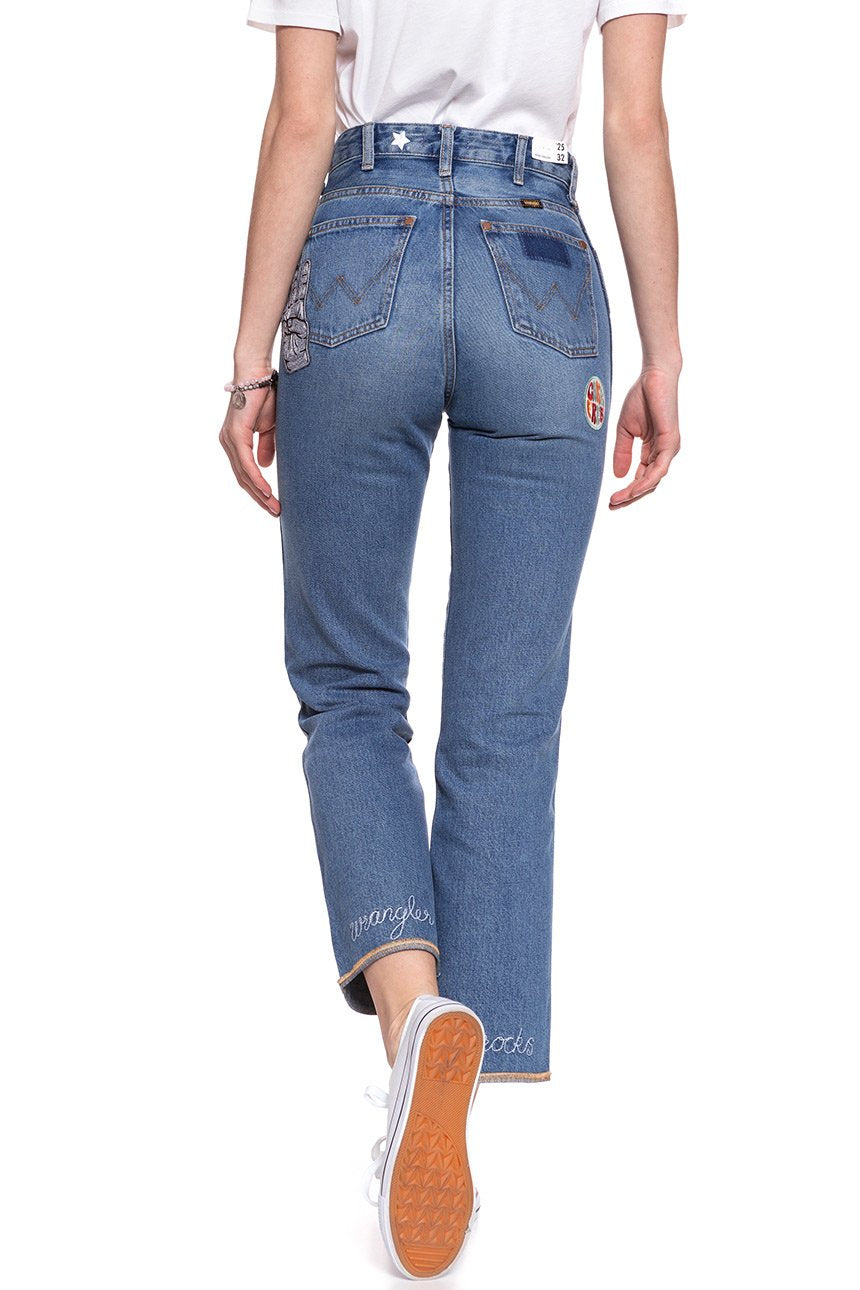 WRANGLER RETRO STRAIGHT BURNING GIRL W238GF11X