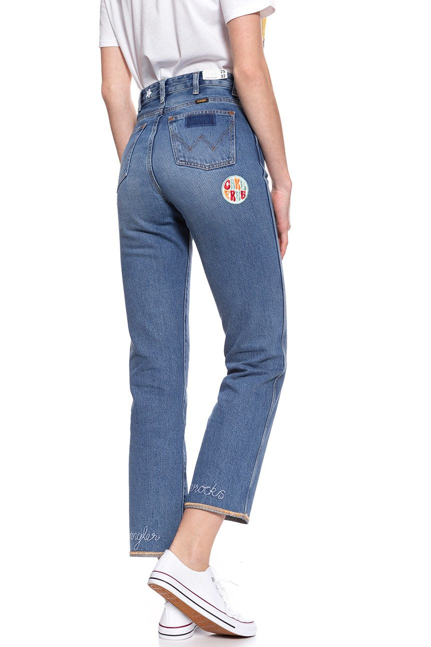 WRANGLER RETRO STRAIGHT BURNING GIRL W238GF11X