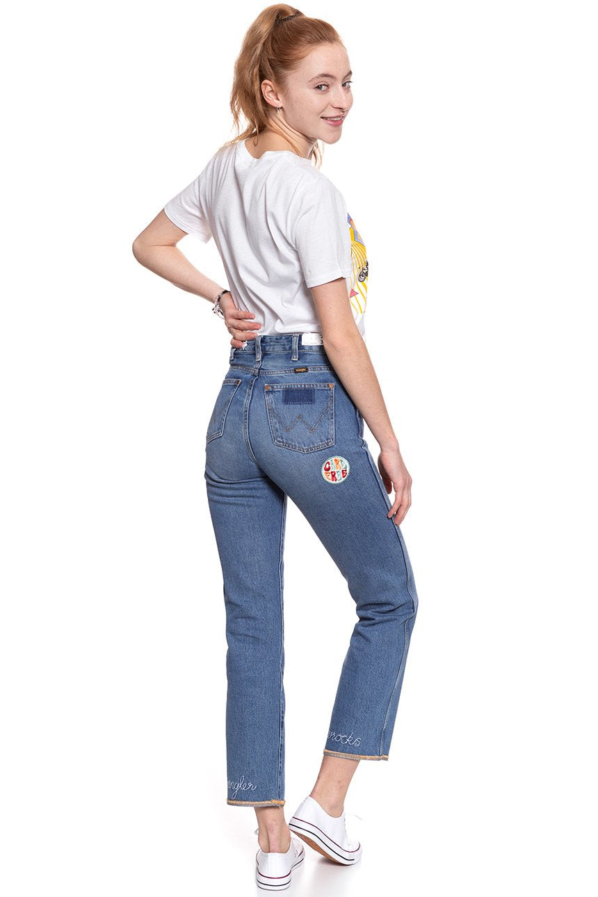 WRANGLER RETRO STRAIGHT BURNING GIRL W238GF11X