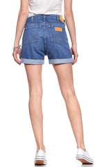 DAMSKIE SPODENKI WRANGLER RETRO BOY SHORT B&Y CHEEKY GIRL W244GX14Z