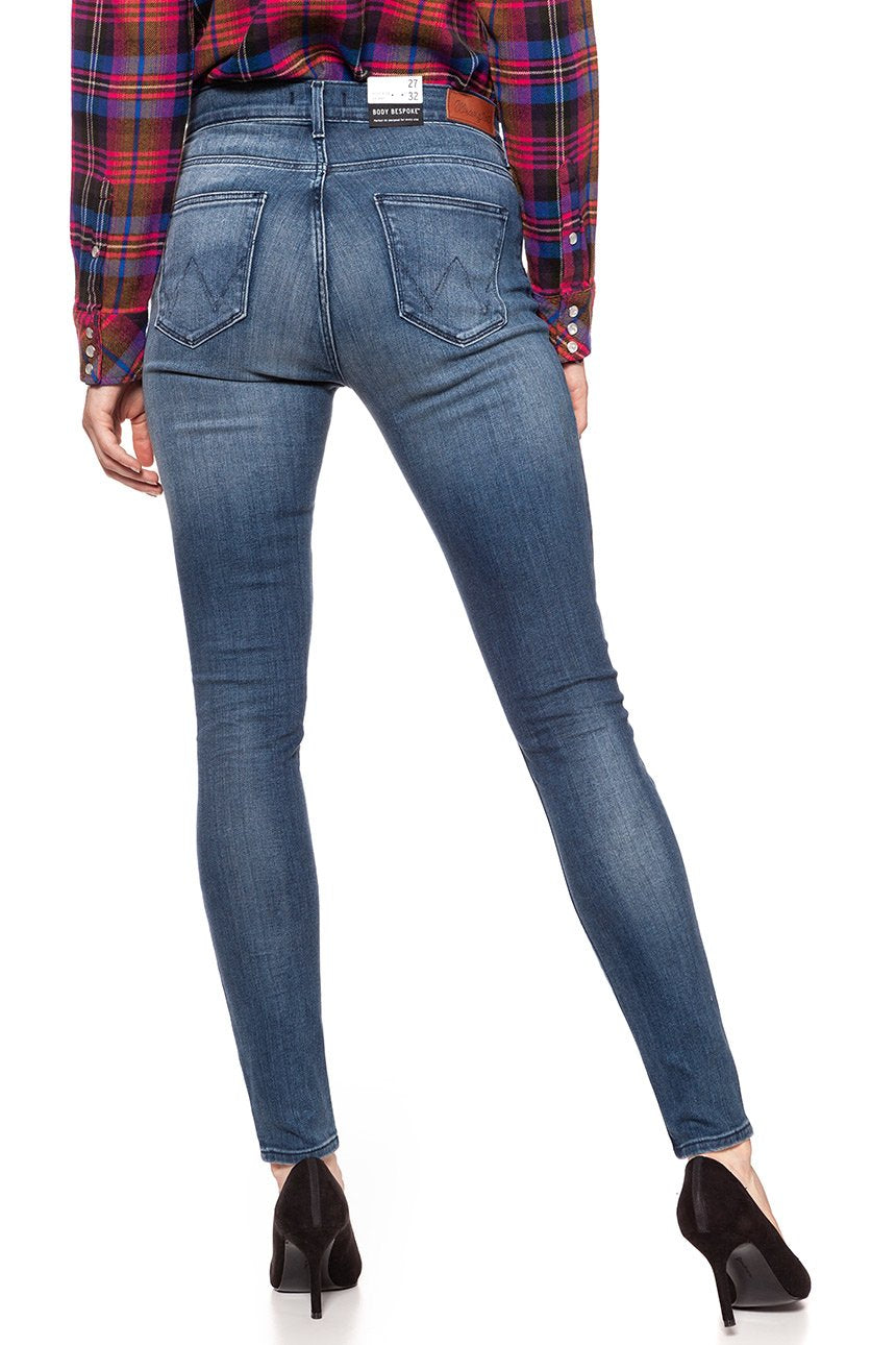 WRANGLER HIGH RISE SKINNY VINTAGE BLUE W27HX785R