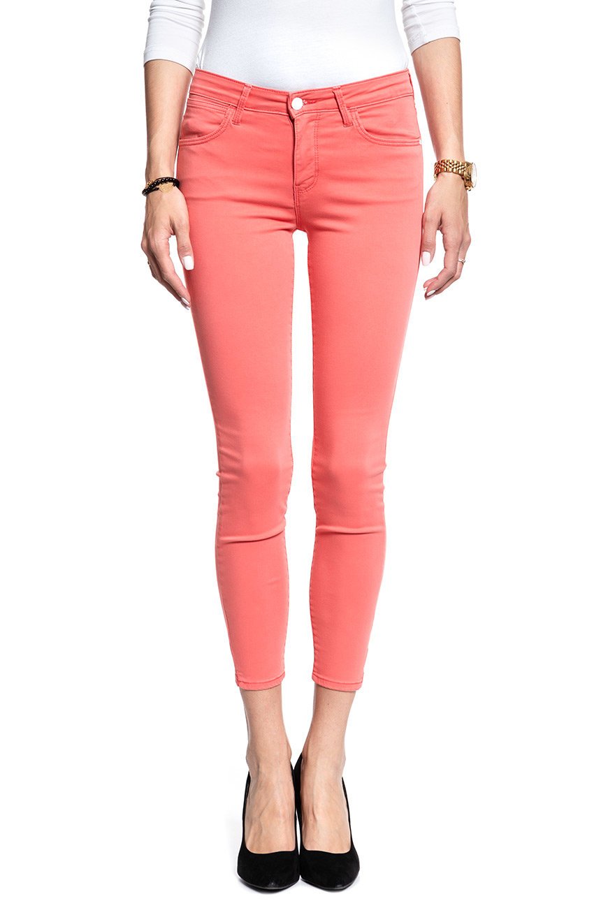 SPODNIE WRANGLER DAMSKIE SKINNY CROP CORAL W28MHL12B