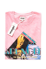 KOSZULKA WRANGLER GRAPHIC TEE SEA PINK W7B61FKWF