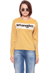 DAMSKI SWETER WRANGLER INTARSIA KNIT HONEY GOLD W8103PPU8