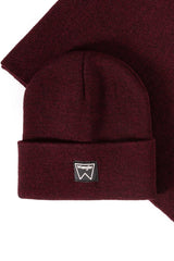 MĘSKA CZAPKA ZIMOWA WRANGLER BASIC BEANIE AUBERGINE W0M03UHU1