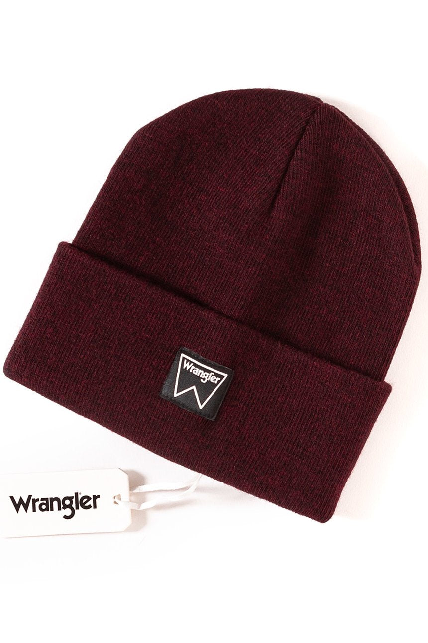 MĘSKA CZAPKA ZIMOWA WRANGLER BASIC BEANIE AUBERGINE W0M03UHU1