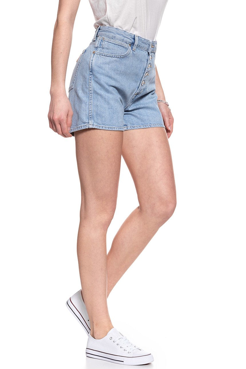 DAMSKIE SPODENKI WRANGLER RETRO SHORT TUBBLE BLUE W29SFH17J