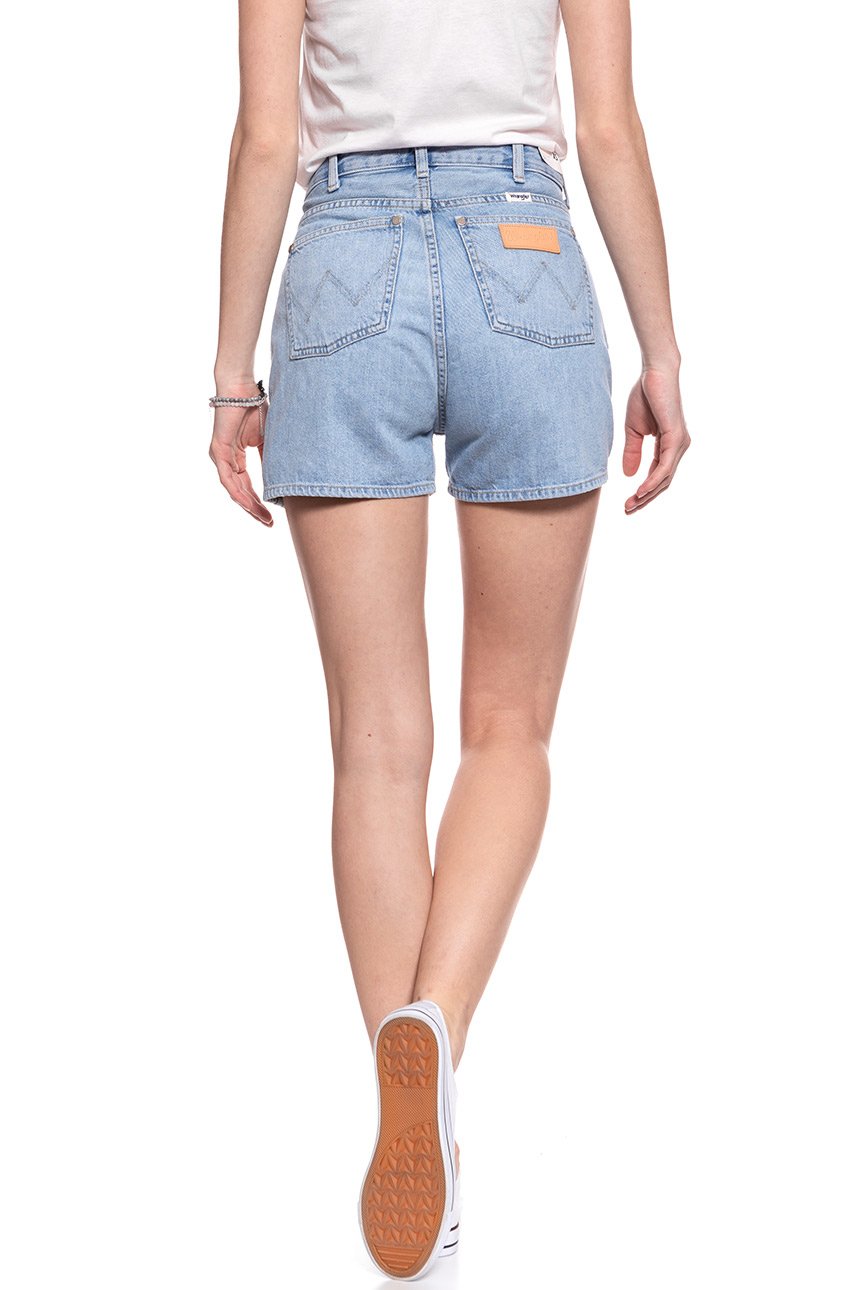 DAMSKIE SPODENKI WRANGLER RETRO SHORT TUBBLE BLUE W29SFH17J