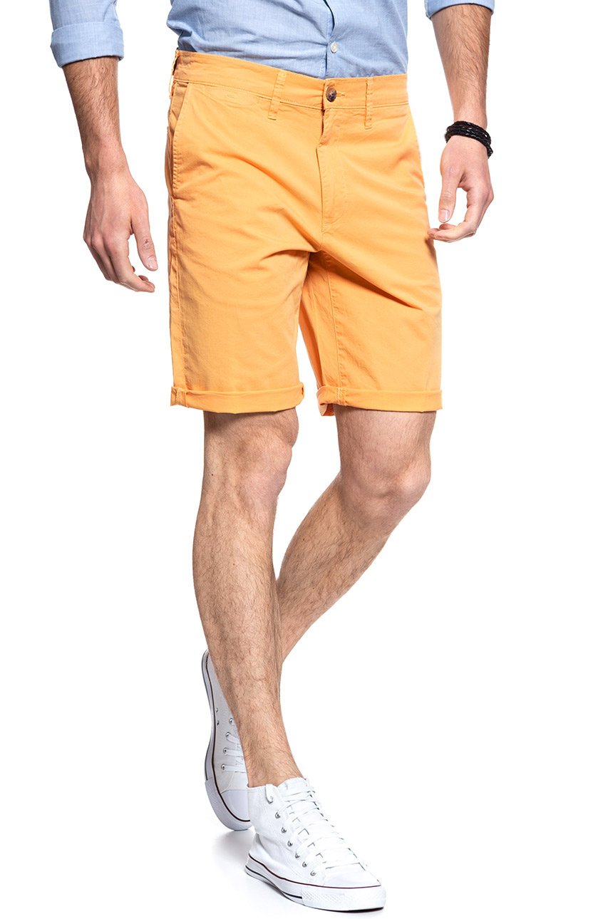 SPODENKI MĘSKIE WRANGLER CHINO SHORT AMBER YELLOW W14AMM15V