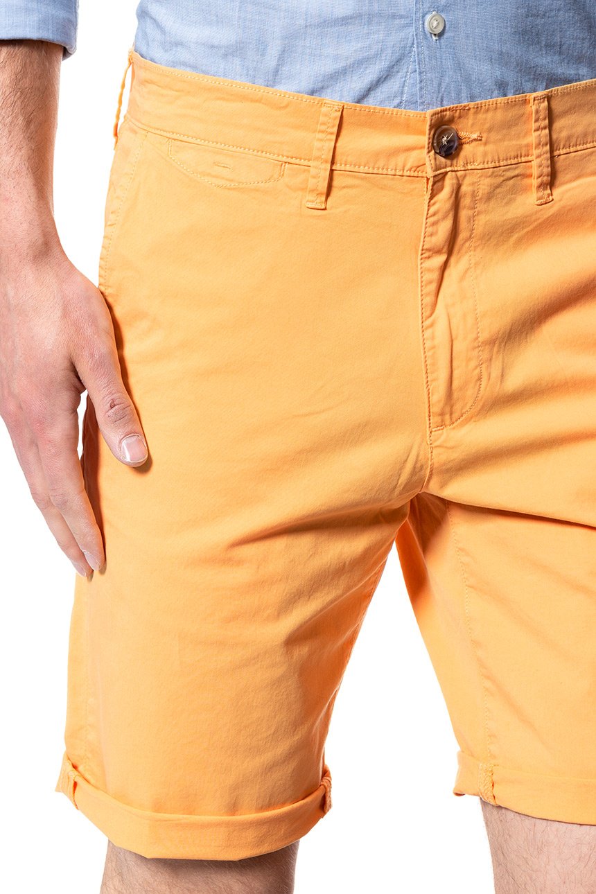 SPODENKI MĘSKIE WRANGLER CHINO SHORT AMBER YELLOW W14AMM15V