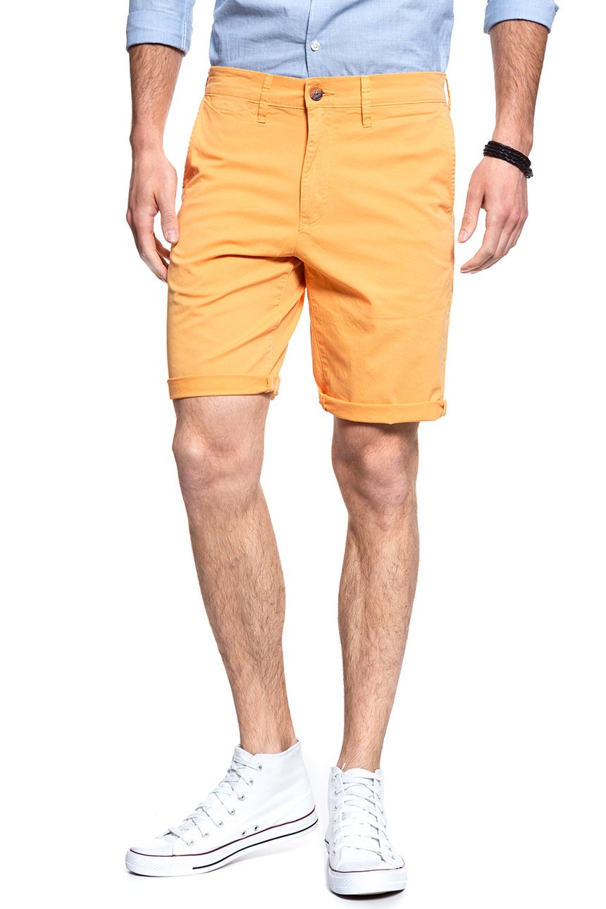 SPODENKI MĘSKIE WRANGLER CHINO SHORT AMBER YELLOW W14AMM15V