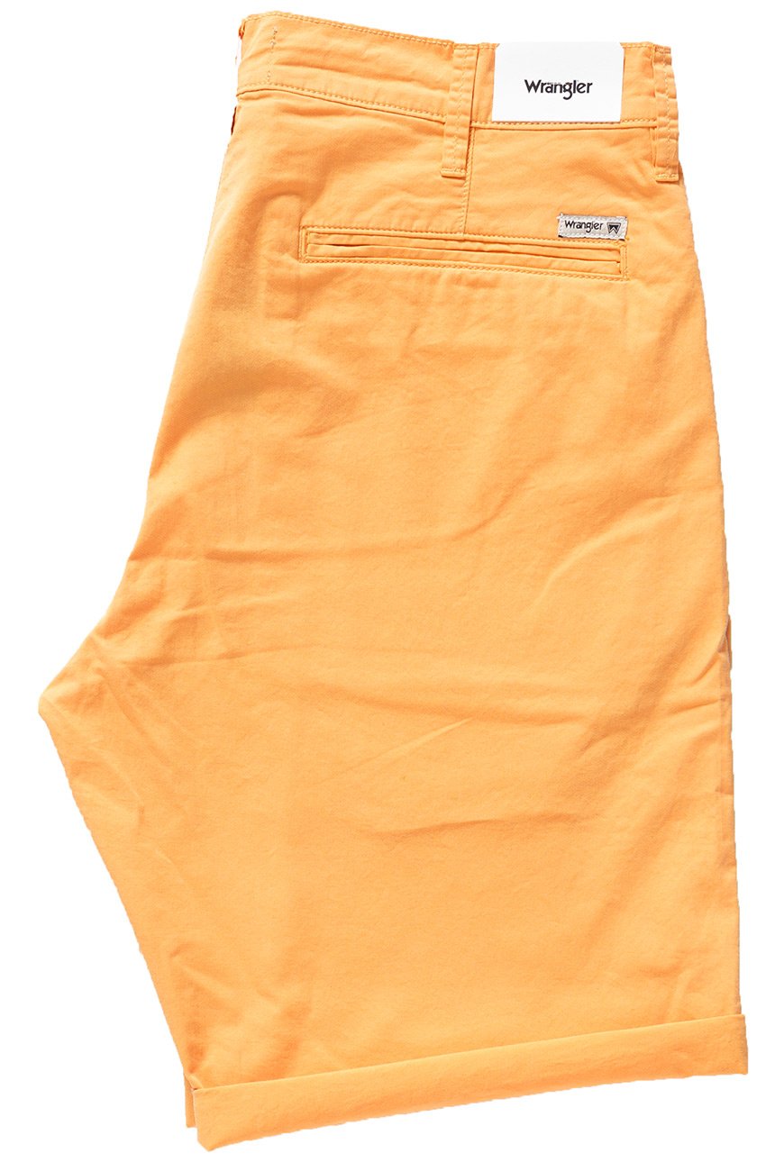 SPODENKI MĘSKIE WRANGLER CHINO SHORT AMBER YELLOW W14AMM15V