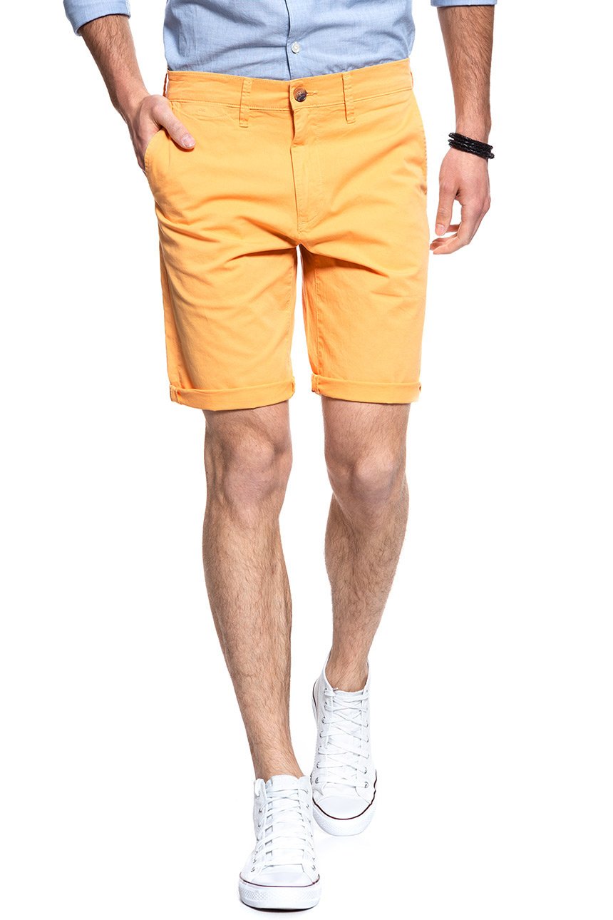 SPODENKI MĘSKIE WRANGLER CHINO SHORT AMBER YELLOW W14AMM15V