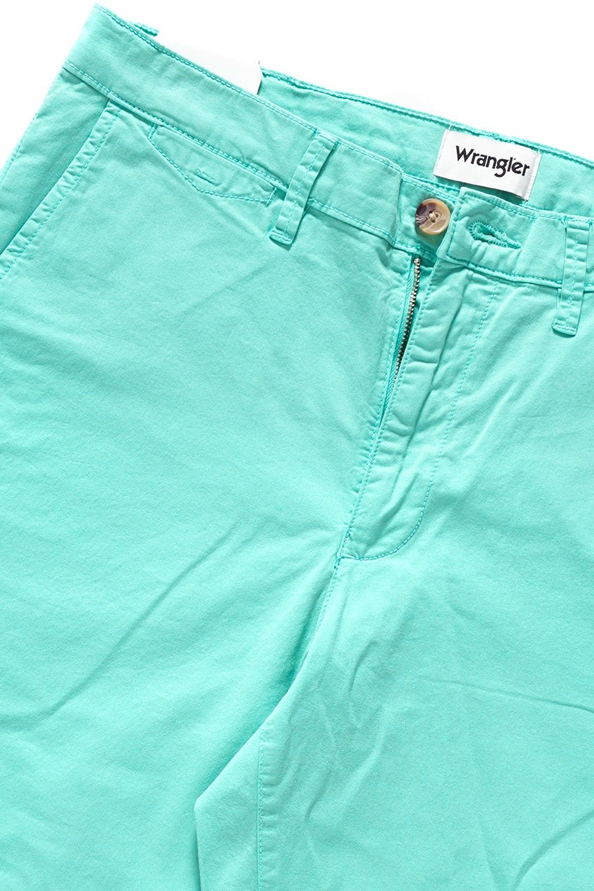 SPODENKI MĘSKIE WRANGLER CHINO SHORT TURQUOISE W14AMM25Z