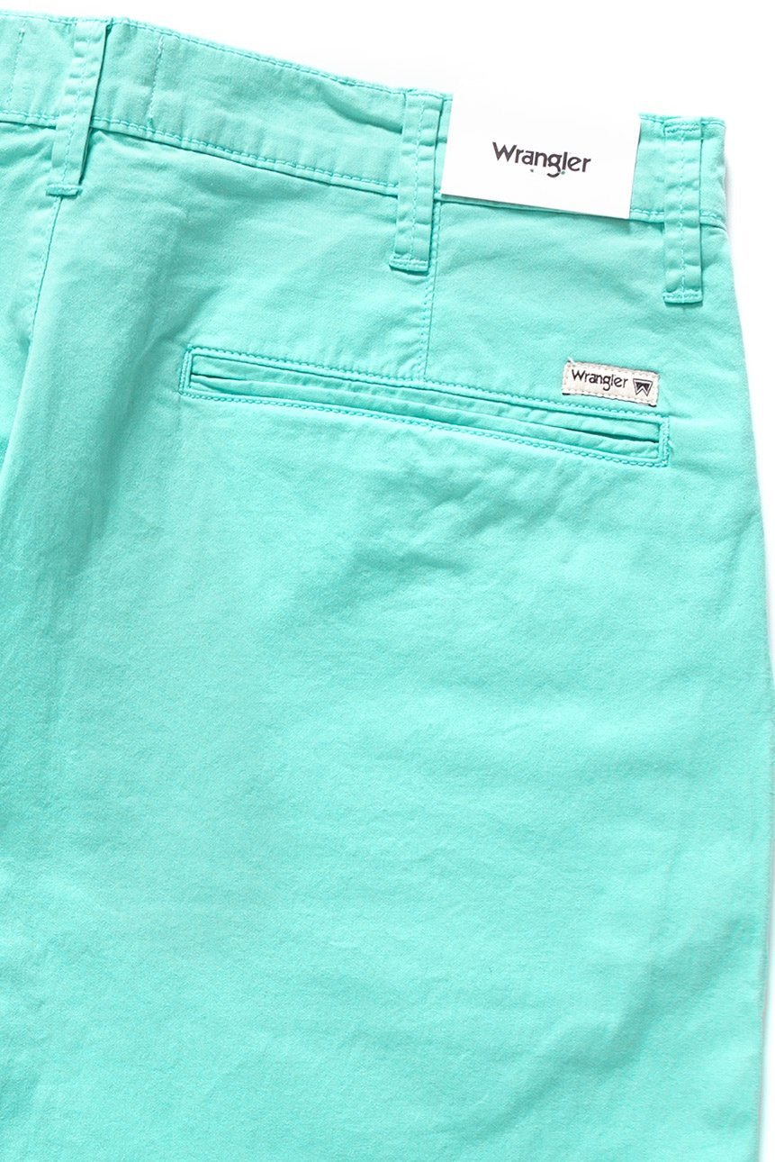 SPODENKI MĘSKIE WRANGLER CHINO SHORT TURQUOISE W14AMM25Z