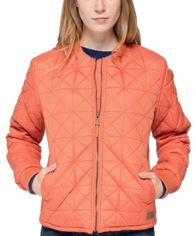 DAMSKA KURTKA PRZEJŚCIOWA LEE NYLON BOMBER WINTER ORANGE L56QWWMX