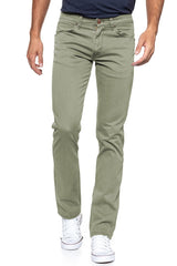 WRANGLER SPODNIE MĘSKIE GREENSBORO DUSTY OLIVE W15QBB65M